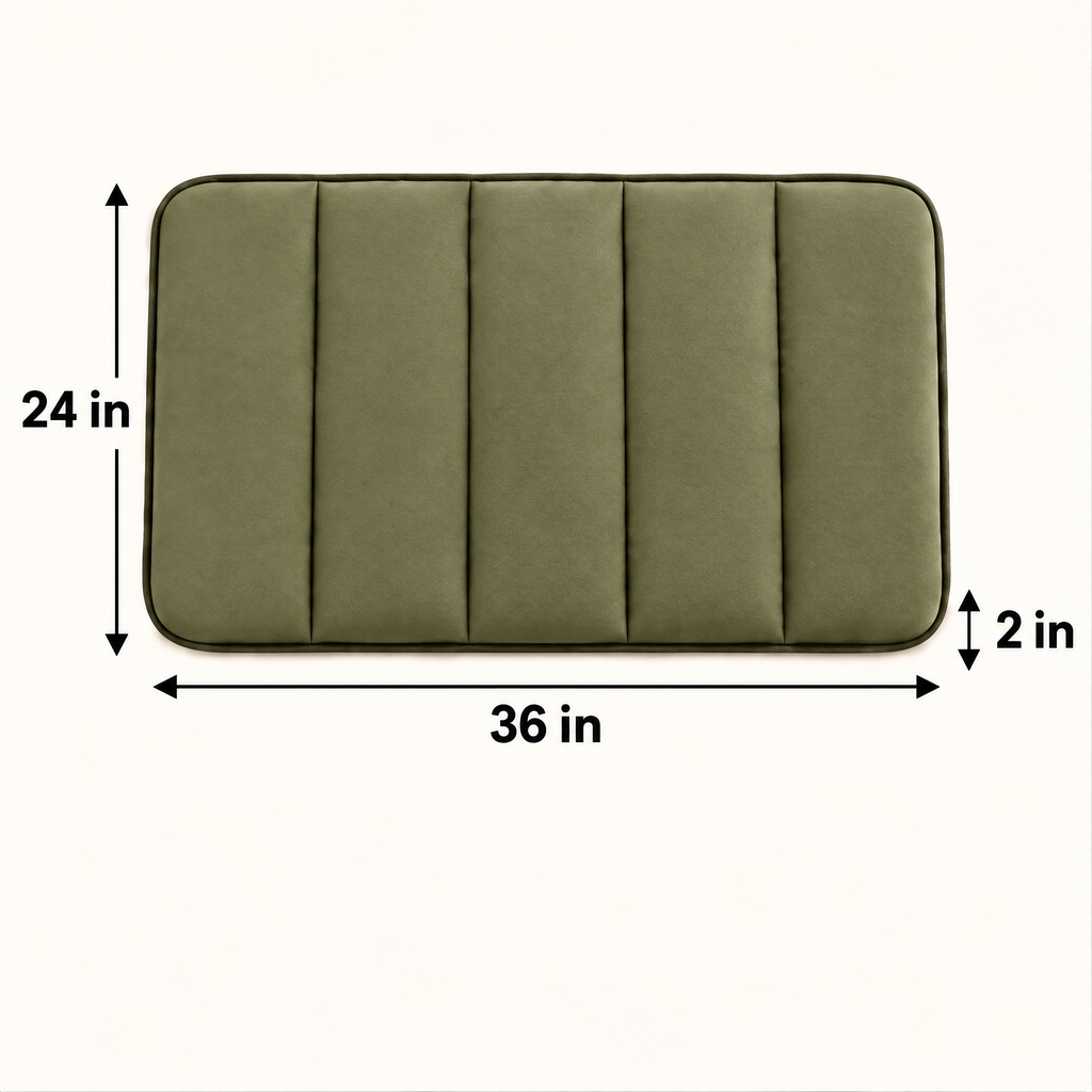 Elwooda™ Olive Channel Quilted Pet Mat