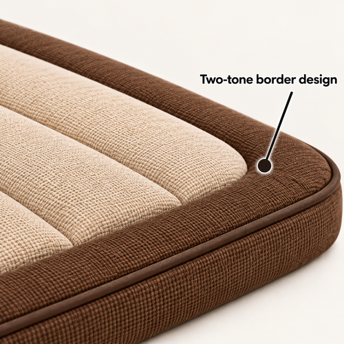 Elwooda™ Cream & Brown Quilted Pet Mat