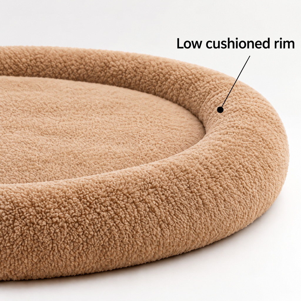 Elwooda™ Caramel Round Plush Pet Mat