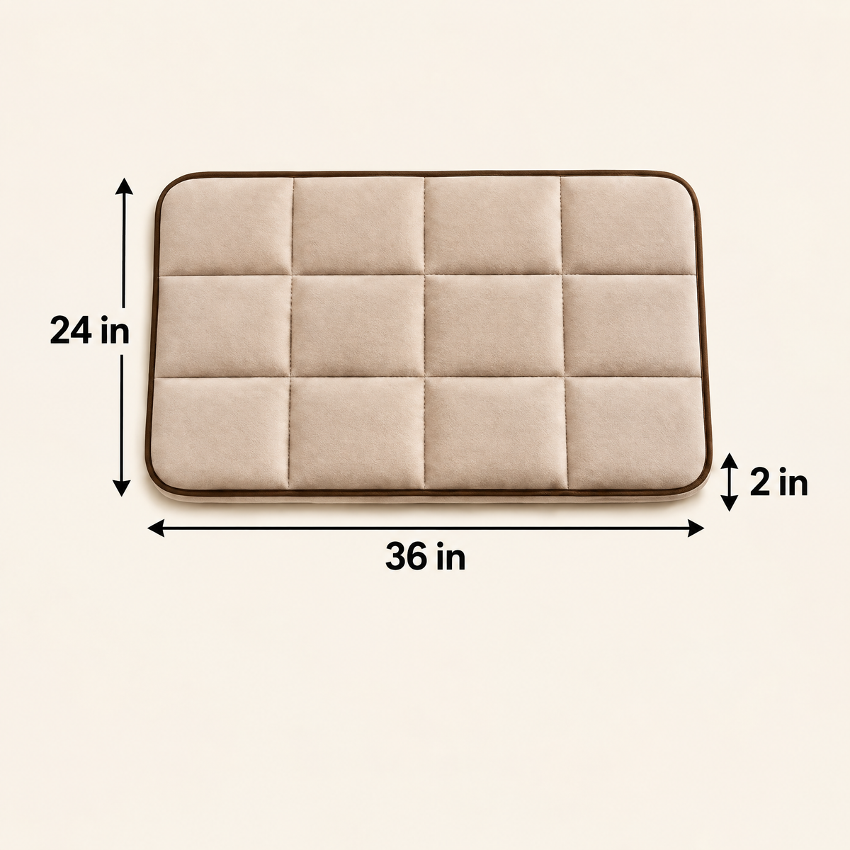 Elwooda™ Oatmeal Quilted Pet Mat