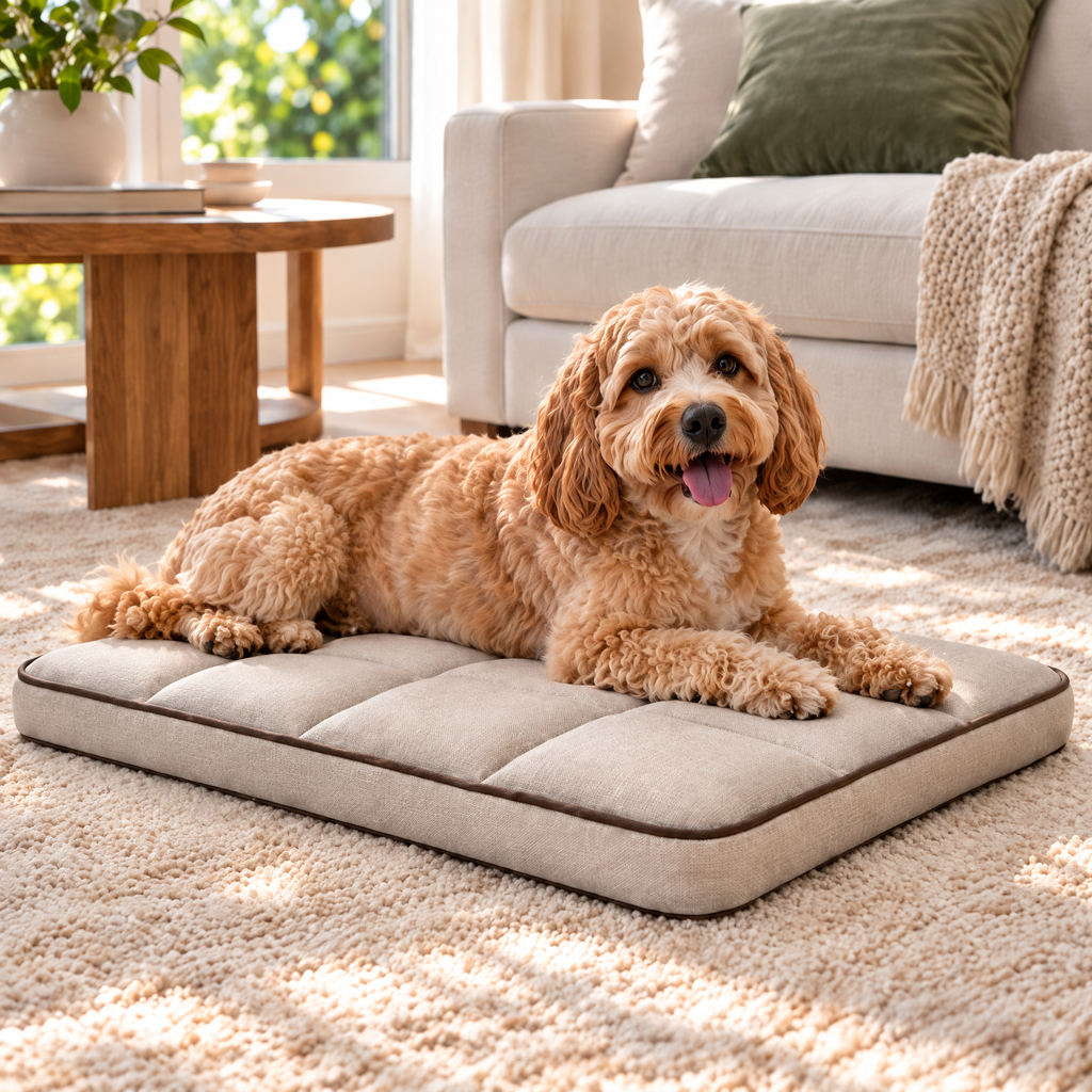 Elwooda™ Oatmeal Quilted Pet Mat