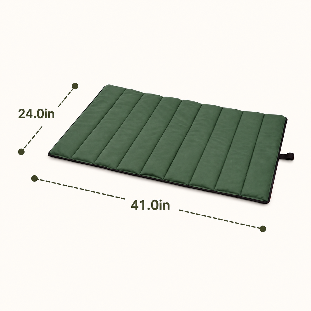 Elwooda™ Forest Green Foldable Travel Pet Mat