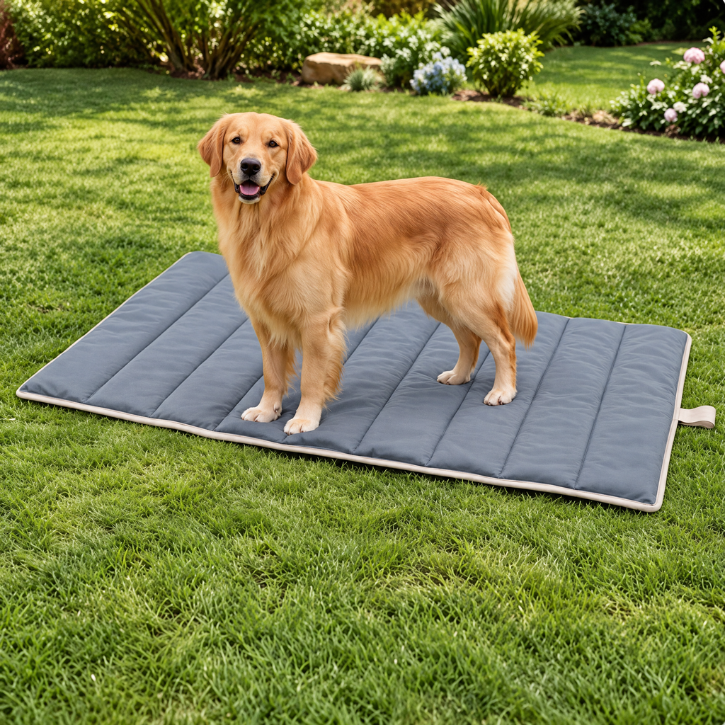 Elwooda™ Slate Gray Foldable Travel Pet Mat