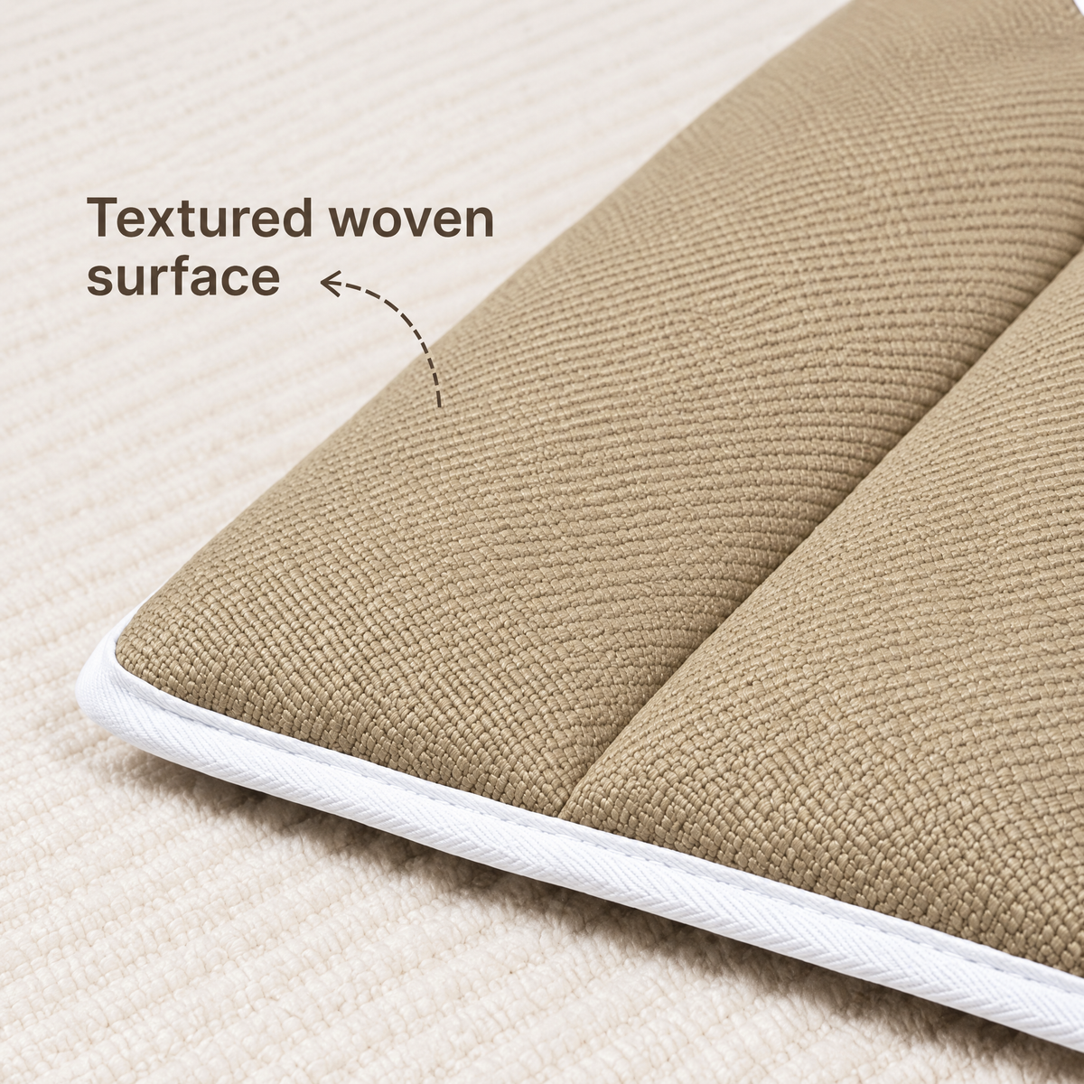 Elwooda™ Sand & White Foldable Travel Pet Mat