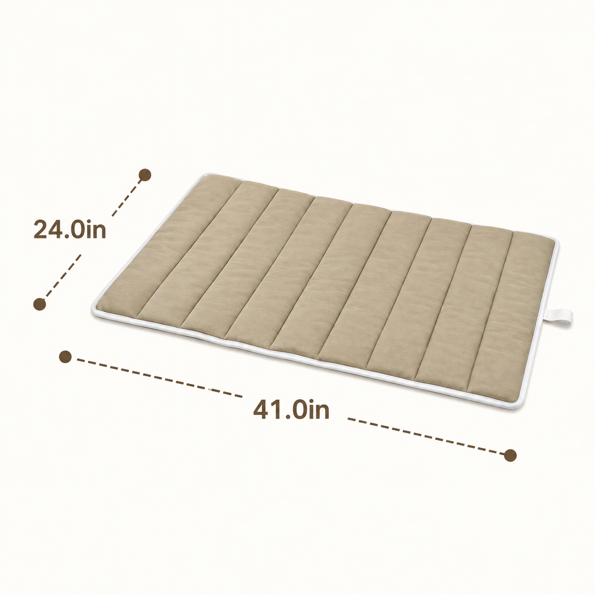 Elwooda™ Sand & White Foldable Travel Pet Mat