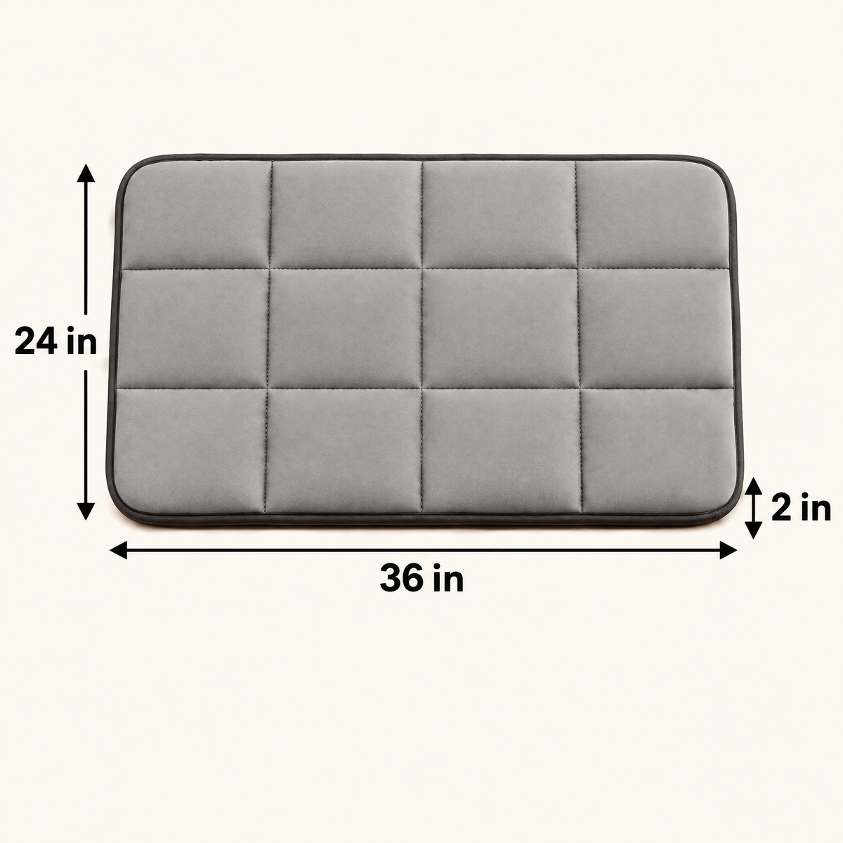 Elwooda™ Gray Quilted Pet Mat